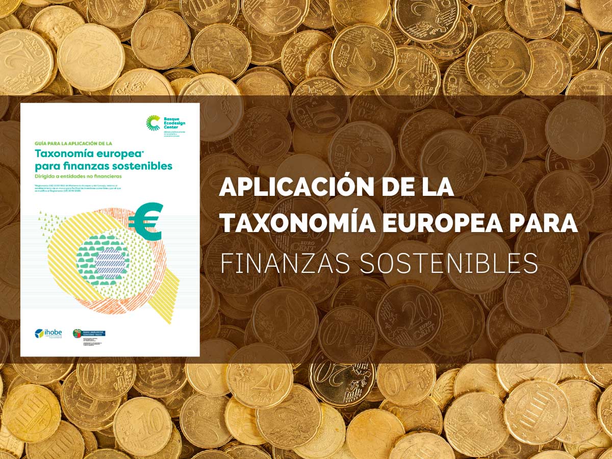 aplicación de la taxonomía europea para finanzas sostenibles