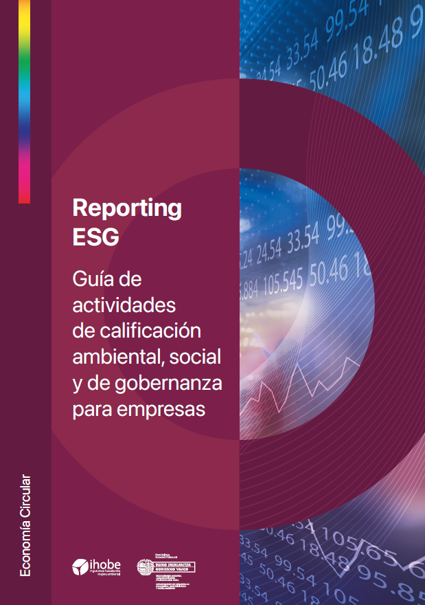 Reporting ESG. Portada de Guía de actividades de calificación ambiental, social y de gobernanza para empresas.